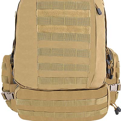 3 Tage taktischer Rucksack vorne Molle