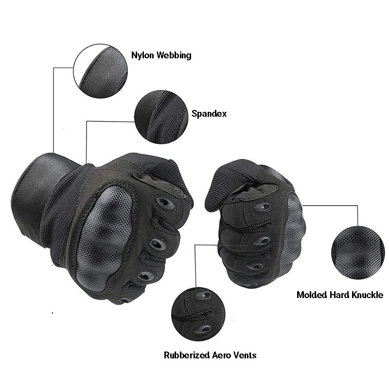 Taktische Handschuhe mit harten Knöcheldetails