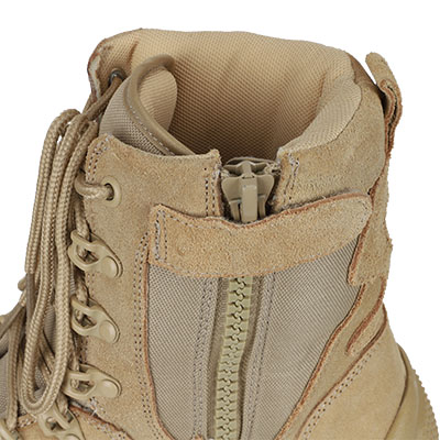 Wüsten-Militärstiefel mit Reißverschluss