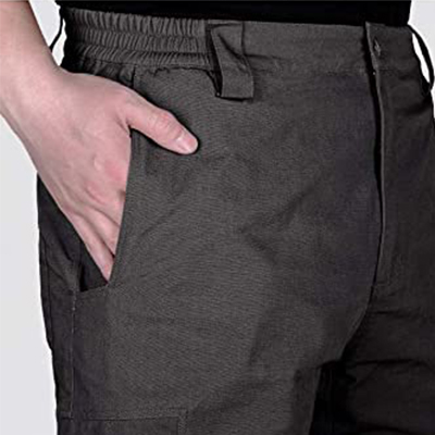 Taktische Hose Schwarz 2 Schrägtaschen vorne