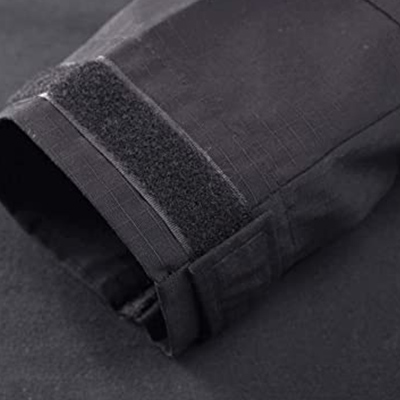 Graues Combat Shirt Ärmelbündchen mit Klettverschluss