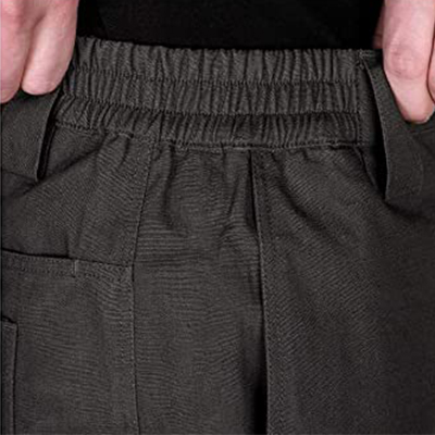 Taktische Hose Schwarz Teilweise Gummizug an der Taille