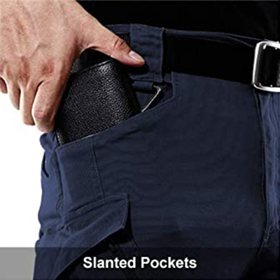 Taktische Hose Military Navy Blue Schrägtaschen