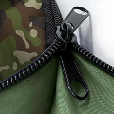 Armee-Schlafsack mit doppeltem Schutzreißverschluss