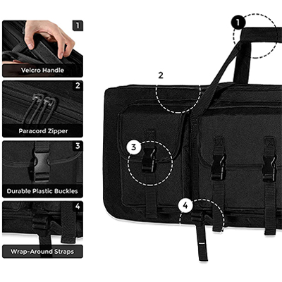 Gewehrtasche für AR 15 Externe Details