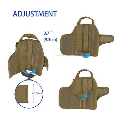 Anpassung des taktischen Beinholsters