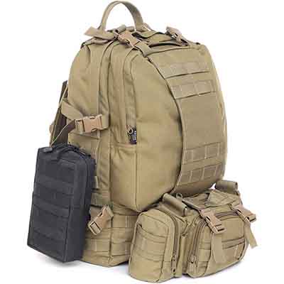 Molle-Gurtbandtasche, kompatibel mit taktischem Rucksack