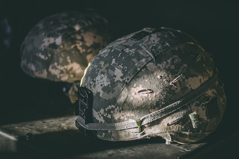 Ballistischer Helm hoch geschnitten