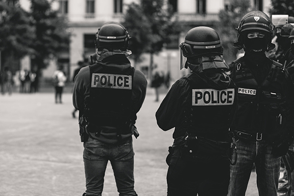 kugelsichere Weste der Polizei