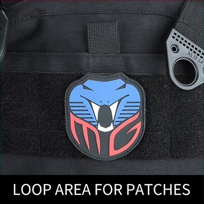 10x12 Plattenträger Black Loop Area für Pathces