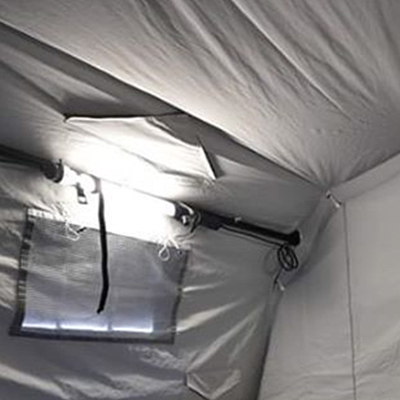 Militärische Rettungszelte Humanisiertes Fensterdesign
