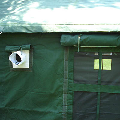 Belüftungsdesign für Armeezelte