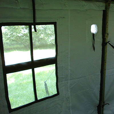 Armeezelte Humanisiertes Fensterdesign