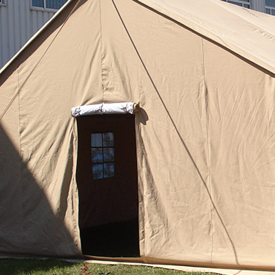Army Disaster Zelttür Design