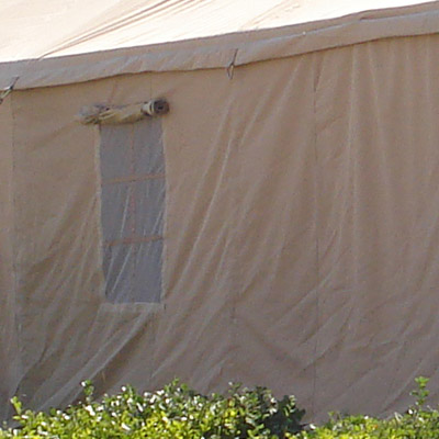 Army Disaster Tent Humanisiertes Fensterdesign