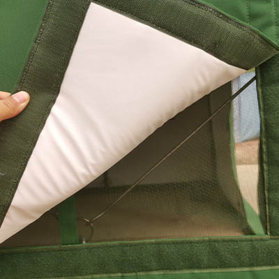 Frame Army Tent Humanisiertes Fensterdesign