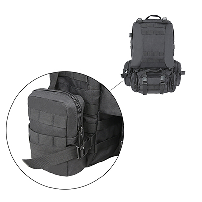 Seitlich abnehmbarer Rucksack