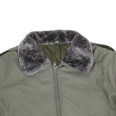 Military Flight Bomberjacke Fleece-Kragen