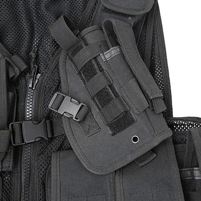 Mesh Cross Draw Tactical Weste Brust Pistolenhalfter