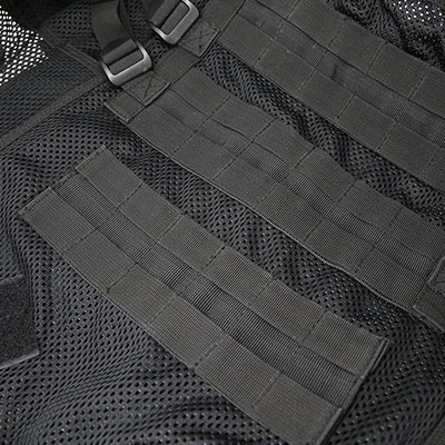 Mesh Cross Draw Tactical Vest Back Molle Gurtbänder