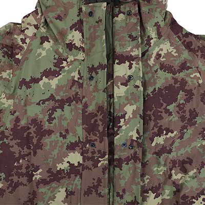 Army Windbreaker Knopfverschluss durch Reißverschluss und Druckknopfverschluss