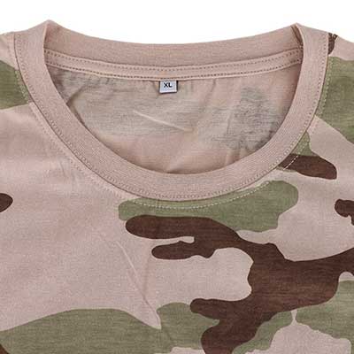 Militär-T-Shirt Shirt mit Rundhalsausschnitt