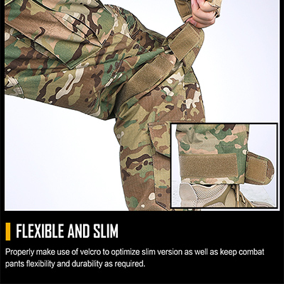 Tactical Pants Army Green Klettverschluss-Design für straffes Bein
