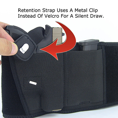 Bauchband Pistolenhalfter Metallclip